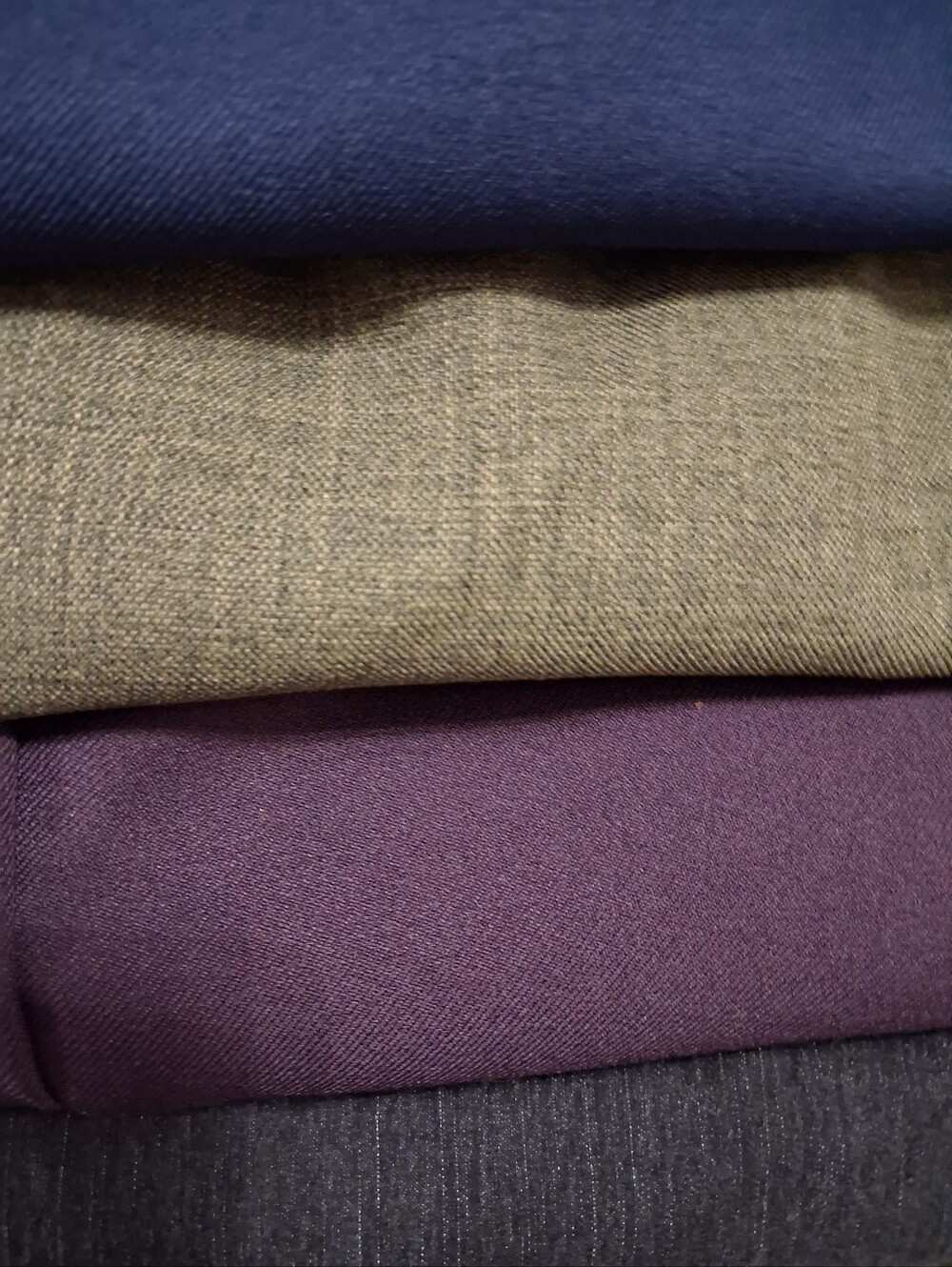 Bundle Alfred Dubber Pants in Blue, Olive, Purple, Charcoal.  18 PETITE.